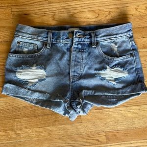 Amuse society crossroads shorts size 26 blue denim